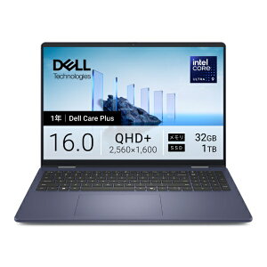 DELL�b�f�� Dell 16 Plus 2-in-1 DB06250 CCL96P-FWC[16.0�C���`/Core Ultra 9 �v���Z�b�T�[ 288V/�������F32GB/SSD�F1TB/Windows 11 Home] �~�b�h�i�C�g�u���[ CCL96P-FWC [Copilot+ PC /16.0�^ /Windows11 Home /intel Core Ultra 9 /������