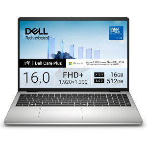 DELL�b�f�� �m�[�g�p�\�R�� Dell 16(DC16250 ) �v���`�i�V���o�[ ND56-GNM3SC [16.0�^ /Windows11 Home /intel Core 5 /�������F16GB /SSD�F512GB /M365 (24����) or Office �I���\ /2026�N�t���f��]