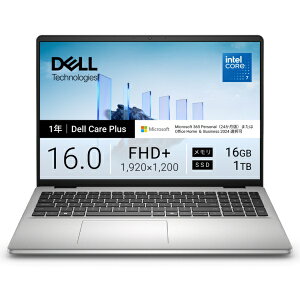 DELL�b�f�� Dell 16 DC16250 ND76-GNM3SC[16.0�C���`/Core 7 �v���Z�b�T�[ 150U/�������F16GB/SSD�F1TB/Microsoft 365 Personal(24������)/Windows 11 Home] �v���`�i�V���o�[ ND76-GNM3SC [16.0�^ /Windows11 Home /intel Core 7 /�������F