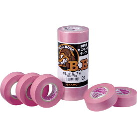 KAMOI｜カモ井加工紙 マスキングテープ車両塗装用 8巻入（幅15mm/長さ18m） ピンク BIGBOSSJAN15[BIGBOSSJAN15]