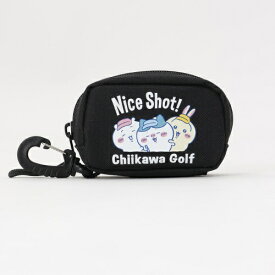 ちいかわGOLF｜Chiikawa Golf ちいかわゴルフ ボールポーチ ナイスショット ブラック 2605-CK409