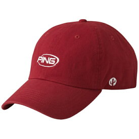 ピン｜PING 男女兼用 HW-N2605 カラーコードカジュアルキャップ COLOR CODE CASUAL CAP レッド 39343-07 [ユニセックス]【返品交換不可】