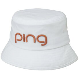 ピン｜PING ウィメンズ HW-L2601 ツアーハット TOUR HAT ホワイト×オレンジ 38982-04 [レディース]【返品交換不可】