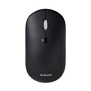 ELECOM�b�G���R�� �}�E�X Slint(Chrome/Android/iPadOS/iOS/Mac/Windows11�Ή�) �u���b�N M-TM25MBMSBK [BlueLED /����(���C�����X) /4�{�^�� /Bluetooth�EUSB]