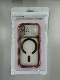 STYLE Promotion｜スタイルプロモーション iPhone 17 ウェーブラインストーンキラキラケース SUMACO オレンジ AP-WVLSOR17 [背面ケース /Magsafe対応]