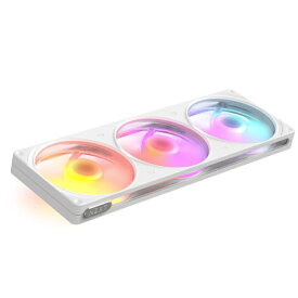 【2026年06月18日発売】 NZXT｜エヌゼットエックスティー ケースファンx3 [120mm /2400RPM] F360 RGB Fan(2026) シングルフレーム ホワイト RF-R236U-WF
