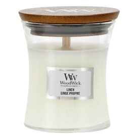 WOODWICK アロマキャンドル リネン Jar Candle S