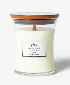 WOODWICK アロマキャンドル リネン Jar Candle M