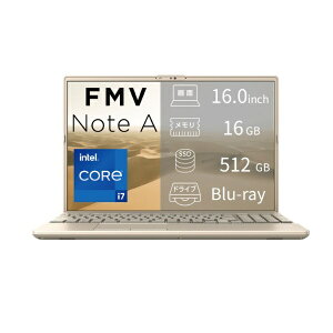 �x�m�ʁbFUJITSU �m�[�g�p�\�R�� FMV Note A�V���[�Y A77-L2 �x�[�W���S�[���h FMVA77L2GA [intel Core i7 /�������F16GB /SSD�F512GB /M365 (24����) or Office �I���\ /Windows11 Home /16.0�^ /2026�N6�����f��]