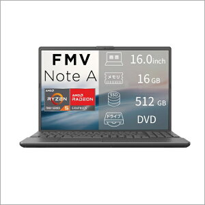 �x�m�ʁbFUJITSU �m�[�g�p�\�R�� FMV Note A�V���[�Y A53-L2 �u���C�g�u���b�N FMVA53L2BA [AMD Ryzen 5 /�������F16GB /SSD�F512GB /M365 (24����) or Office �I���\ /Windows11 Home /16.0�^ /2026�N6�����f��]