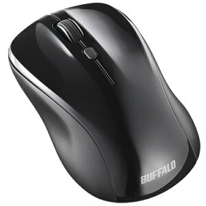 BUFFALO�b�o�b�t�@���[ �}�E�X �u���b�N BSMBB110BK [BlueLED /����(���C�����X) /3�{�^�� /Bluetooth]