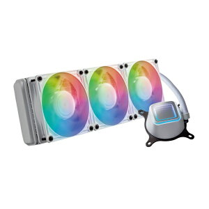 ���l�u���bKUROUTOSHIKOU ����CPU�N�[���[ 120mm�t�@��x3 [LGA115x/1200/1700/1851�EAM5/AM4] LED�L�� �z���C�g KURO-AIOWC360L/V2/WHITE