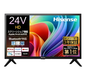 Hisense�b�n�C�Z���X �t���e���r �n�C�Z���X 24A4S [24V�^ /Bluetooth�Ή� /�n�C�r�W���� /YouTube�Ή�]