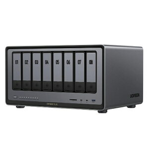 UGREEN�b���[�O���[�� NASync [�X�g���[�W�� /8�x�C] M.2 SSD�X���b�gx2 DXP8800 Plus 55220B