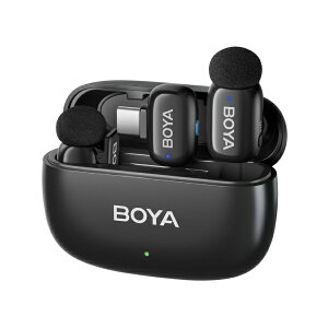 BOYA�b�{�[�� Wireless mic BOYA mini2 �{�[���~�j2 Type-C�Ή� ���w���� �X�}�z/�^�u���b�g�p �u���b�N BOYAMINI2-02