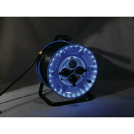 日動工業｜NICHIDO 防雨型電工ドラム　LEDラインドラム　青　NPWLEB33B