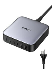 UGREEN｜ユーグリーン UGREEN Nexode 200W GaN デスクトップ急速充電器 6ポート 90551 [PD100W /USB-C×4 /USB-A×2 /6ポート]