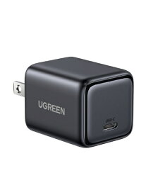 UGREEN｜ユーグリーン UGREEN 30W GaN 急速充電器 USB-C×1 ブラック 55530 [PD30W /USB-C×1 /1ポート]