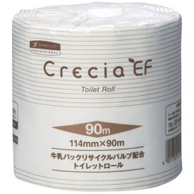 日本製紙クレシア｜crecia EFトイレットロール　90mシングル　10101 （1ケース80個）