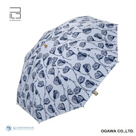 小川｜Ogawa 晴雨兼用日傘 2段折りたたみ傘 コルコ ラインフラワー KOR-55PM-71HK [晴雨兼用傘 /レディース /55cm]