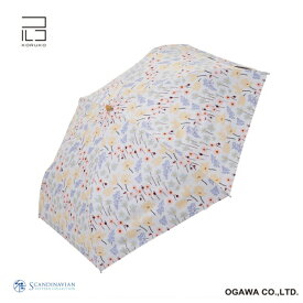 小川｜Ogawa 晴雨兼用日傘 3段折りたたみ傘 コルコ チューリップとライラック KOR-50PM-73 [晴雨兼用傘 /レディース /50cm]