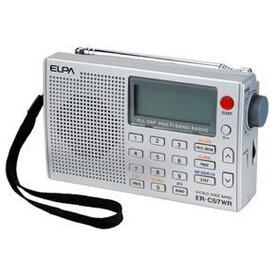 ELPA｜エルパ 携帯ラジオ ER-C57WR [AM/FM/短波/長波 /ワイドFM対応][ERC57WR]