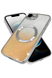shizukawill｜シズカウィル iPhone 16e ケース カバー MagSafe対応 耐衝撃 キラキラ クリアケース ハイブリッド6 ラメ シルバー APIPSE4HI6SR