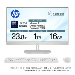 HP�b�G�C�`�s�[ ���j�^�[��̌^�f�X�N�g�b�vPC AiO BD5A6PA-AAAU [23.8�^ /Windows11 Home /intel Core Ultra 5 /�������F16GB /SSD�F1TB /Office HomeandBusiness]