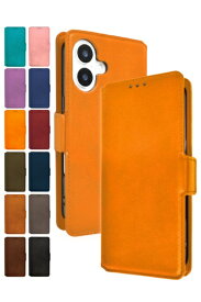 shizukawill｜シズカウィル iPhone 16 手帳型 ケース カバー 本革調 レザーケース シズカウィルRe オレンジ APIP16V2ORANG