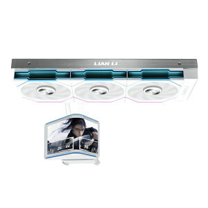 LIANLI�b���A���� ����CPU�N�[���[ 120mm�t�@��x3 [LGA1700/1851�EAM4/AM5] HydroShift II OLED Curved 360 TL �z���C�g GHS2OLDC36TW