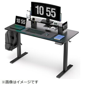 WALKINGDESK 電動昇降デスク [W1200xD600xH832〜1292mm] 引き出し・モニター台付き ブラック ETSFI21-120BL [電動 /収納あり]