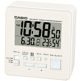 カシオ｜CASIO 目覚まし時計 【wave ceptor（ウェーブセプター）】 ホワイト DQD805J7JF [デジタル /電波自動受信機能有][DQD805J7JF]