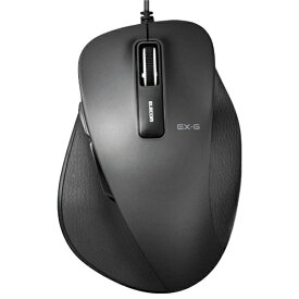 エレコム｜ELECOM マウス EX-G Mサイズ ブラック M-XGM10UBBK [光学式 /有線 /5ボタン /USB]