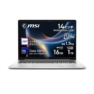 �y���Ĕ����z MSI�b�G���G�X�A�C �m�[�g�p�\�R�� Modern 14S AI+ G3M �A�[�o���V���o�[ Modern-14S-AI+G3MG-2659JP [14.0�^ /Windows11 Home /intel Core Ultra 7 /�������F16GB /SSD�F1TB /2026�N6�����f��]