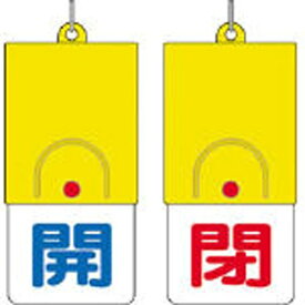 ユニット｜UNIT 回転式両面表示板　開：青文字　閉：赤文字　101×48　85731