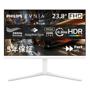 PHILIPS�b�t�B���b�v�X �Q�[�~���O���j�^�[ Evnia �z���C�g 24M2N3201P/11 [23.8�^ /�t��HD(1920×1080) /���C�h /260Hz]