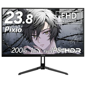 PIXIO�b�s�N�V�I �Q�[�~���O���j�^�[ PX248 Wave(5�N�ۏ�) �u���b�N PX248WAVE-UC5 [23.8�^ /�t��HD(1920×1080) /���C�h /200Hz]
