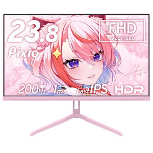 PIXIO�b�s�N�V�I �Q�[�~���O���j�^�[ PX248 Wave(5�N�ۏ�) �p�X�e���s���N PX248WAVEK-UC5 [23.8�^ /�t��HD(1920×1080) /���C�h /200Hz]