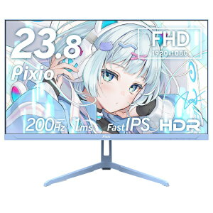 PIXIO�b�s�N�V�I �Q�[�~���O���j�^�[ PX248 Wave(5�N�ۏ�) �p�X�e���u���[ PX248WAVEB-UC5 [23.8�^ /�t��HD(1920×1080) /���C�h /200Hz]