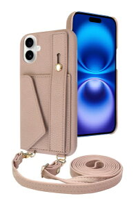 shizukawill�b�V�Y�J�E�B�� iPhone 16 Plus �P�[�X �J�o�[ �V�����_�[�P�[�X �A�C�t�@���f5 �X�g���[�g���[�h �~���L�[�x�[�W�� APIP16MIF51BE