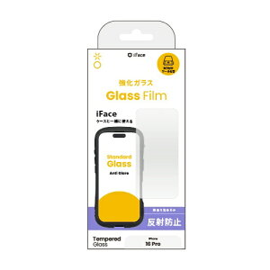 HAMEE�b�n�~�B iPhone 16 Pro�i6.3�C���`�j iFace ���E���h�G�b�W�����K���X ��ʕی�V�[�g iFace �A���`�O���A 41-981306