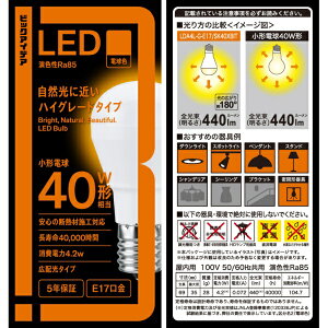 �r�b�N�A�C�f�A�bBicIDEA LED�d�� �d���F LDA4L-G-E17/SK40XBIT [E17 /��ʓd���` /40W���� /�d���F /1�� /�L�z���^�C�v]