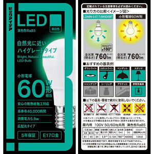 �r�b�N�A�C�f�A�bBicIDEA LED�d�� �����F LDA6N-G-E17/SK60XBIT [E17 /��ʓd���` /60W���� /�����F /1�� /�L�z���^�C�v]
