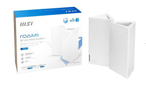 MSI�b�G���G�X�A�C Wi-Fi���[�^�[ 2882�{688Mbps (2��p�b�N) Roamii BE Lite Mesh System- 2 Pack [Wi-Fi 7(be) /IPv6�Ή�]