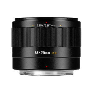 ���H���b7artisans 7Artisans LITE 25mm F1.8 AF APS-C �j�R��Z�}�E���g 7A-25F18AF-Z-B