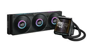 ASUS�b�G�C�X�[�X ����CPU�N�[���[ 120mm�t�@��x3 [LGA1851/1700�EAM5/AM4] ROG Strix LC IV 360 ARGB LCD �u���b�N ROG/STRIX/LC/4/360/ARGB/LCD