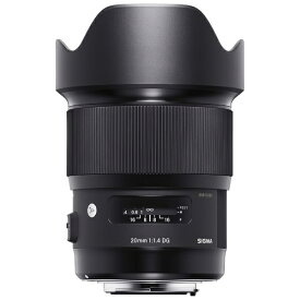 シグマ｜SIGMA カメラレンズ 20mm F1.4 DG HSM Art ブラック [ニコンF /単焦点レンズ][20MMF1.4DGHSMART]