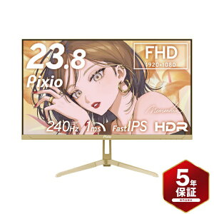 �y2026�N08��04�������z PIXIO�b�s�N�V�I �Q�[�~���O���j�^�[ PX249 Wave(5�N�ۏ�) �V�����p���S�[���h PX249WAVECG-UC5 [23.8�^ /�t��HD(1920×1080) /���C�h /240Hz]