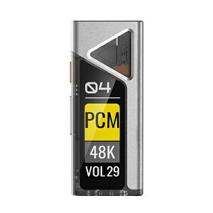 �y2026�N07��31�������z HiByMusic�b�n�C�r�[�~���[�W�b�N �|�[�^�u�� USB DAC �V���o�[ FC4 with Display Silver [DAC�@�\�Ή�]