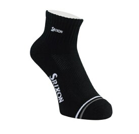 ダンロップ スリクソン｜DUNLOP SRIXON メンズ スリクソン ショートソックス ブラック SMO5433 [メンズ /25〜27cm]【返品交換不可】